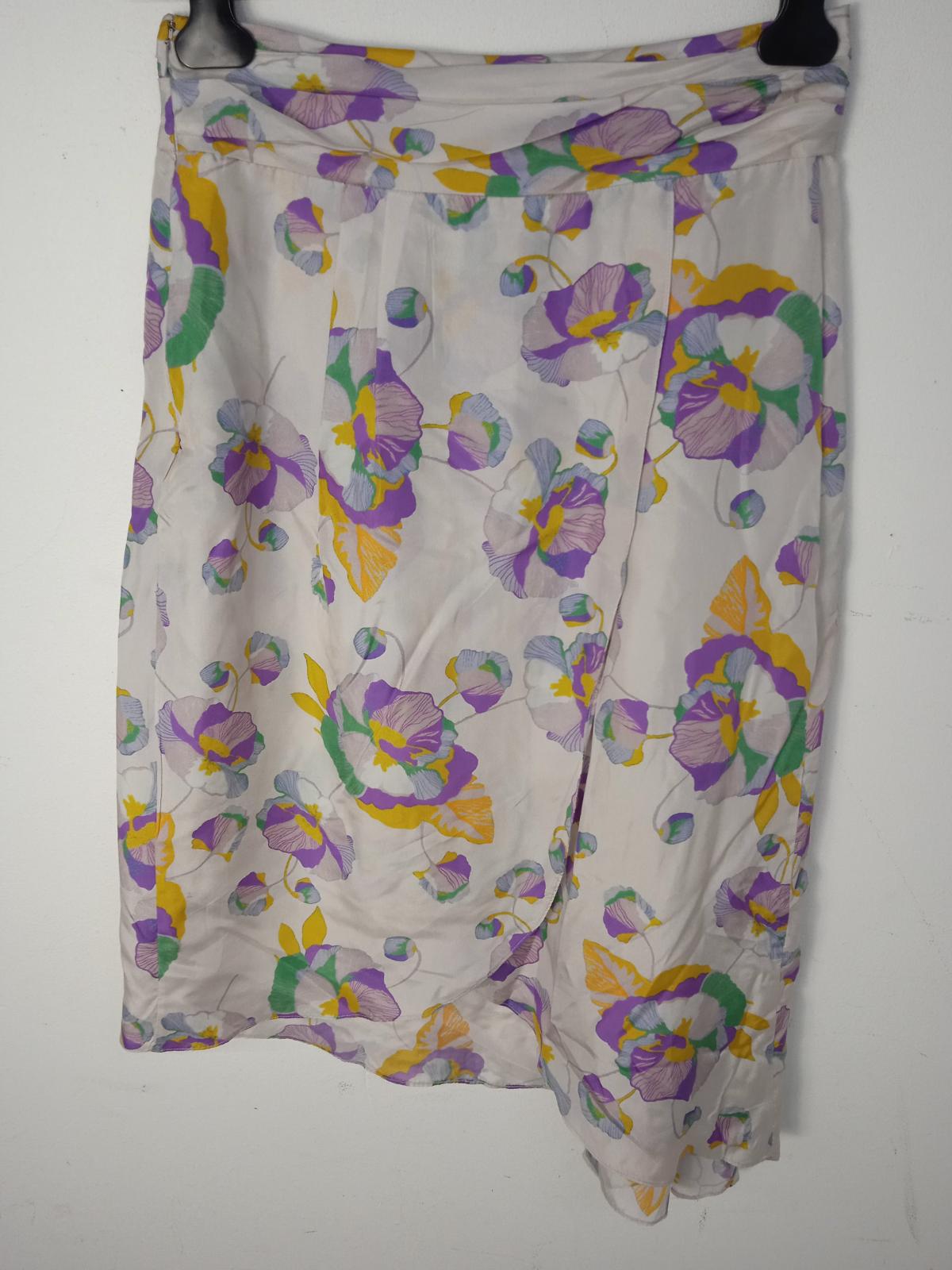 ISABEL MARANT Ladies Multicolour Silk Floral Hi-Low Skirt EU40 UK12 BNWT RRP580