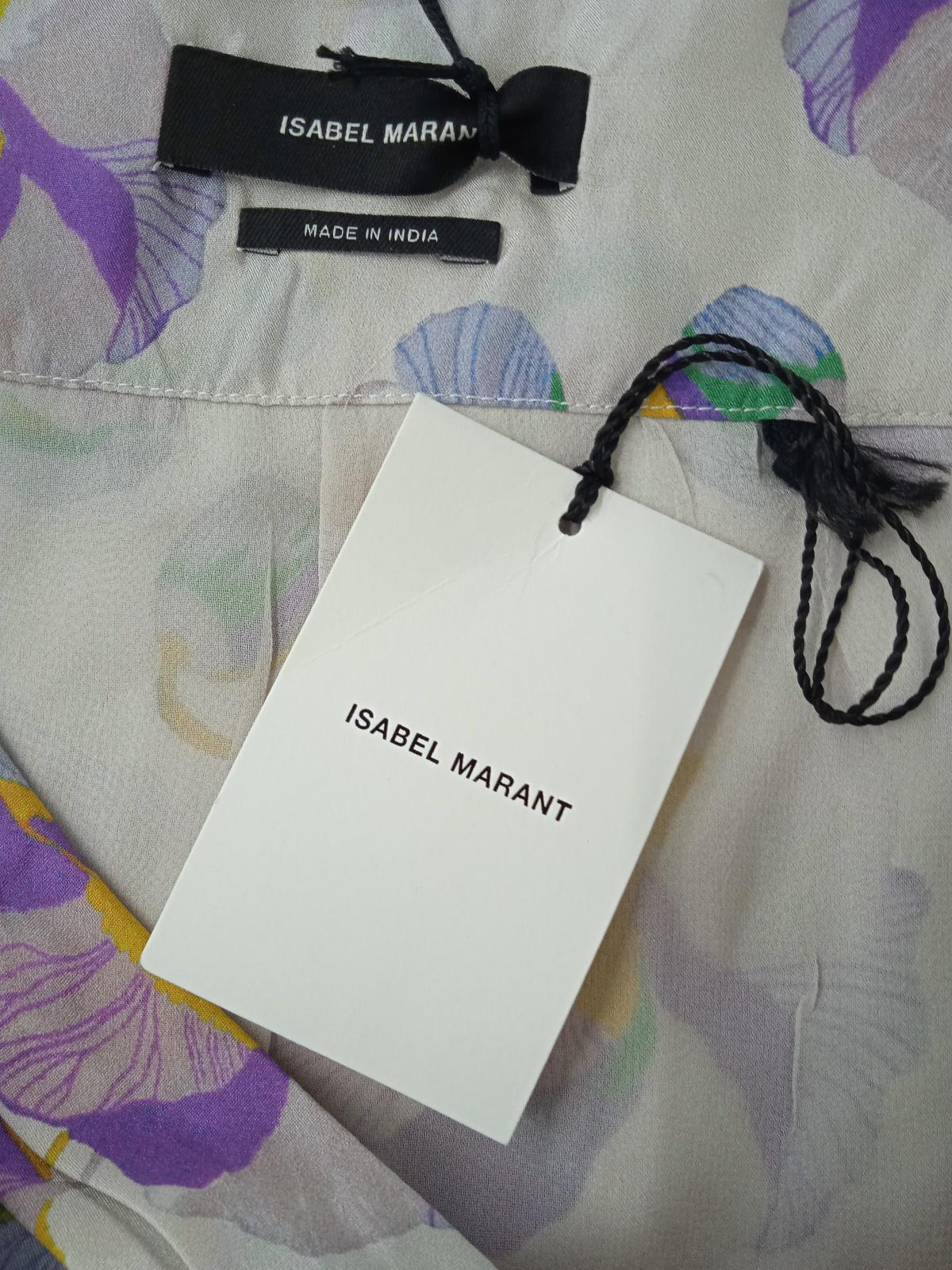ISABEL MARANT Ladies Multicolour Silk Floral Hi-Low Skirt EU40 UK12 BNWT RRP580