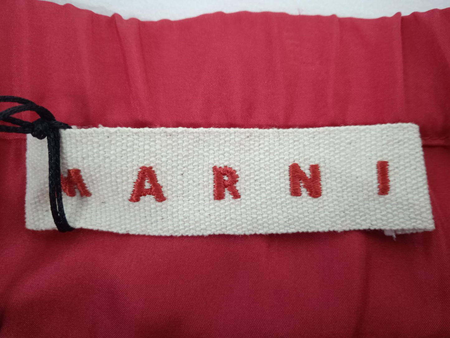 MARNI Ladies Ocean Blue & Tulip Red Cotton/Silk Cady Skirt EU42 UK14 NEW RRP800