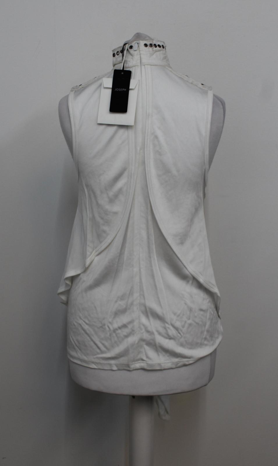 CHLOE Ladies Haut Iconic Milk White Metal Eyelet Blouse EU36 UK8 NEW RRP1200