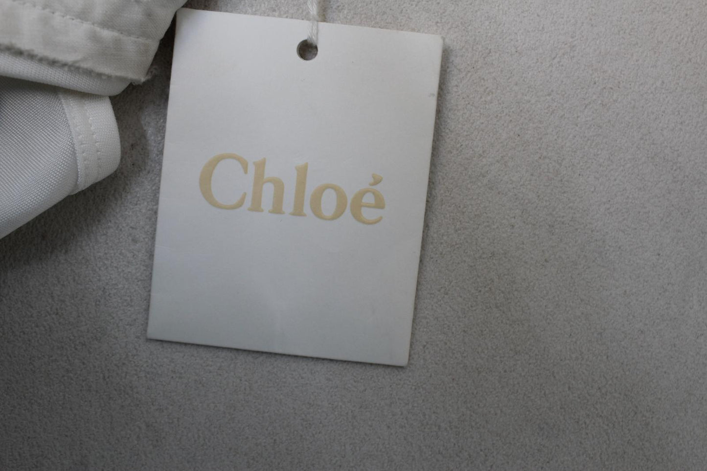 CHLOE Ladies Haut Iconic Milk White Metal Eyelet Blouse EU36 UK8 NEW RRP1200