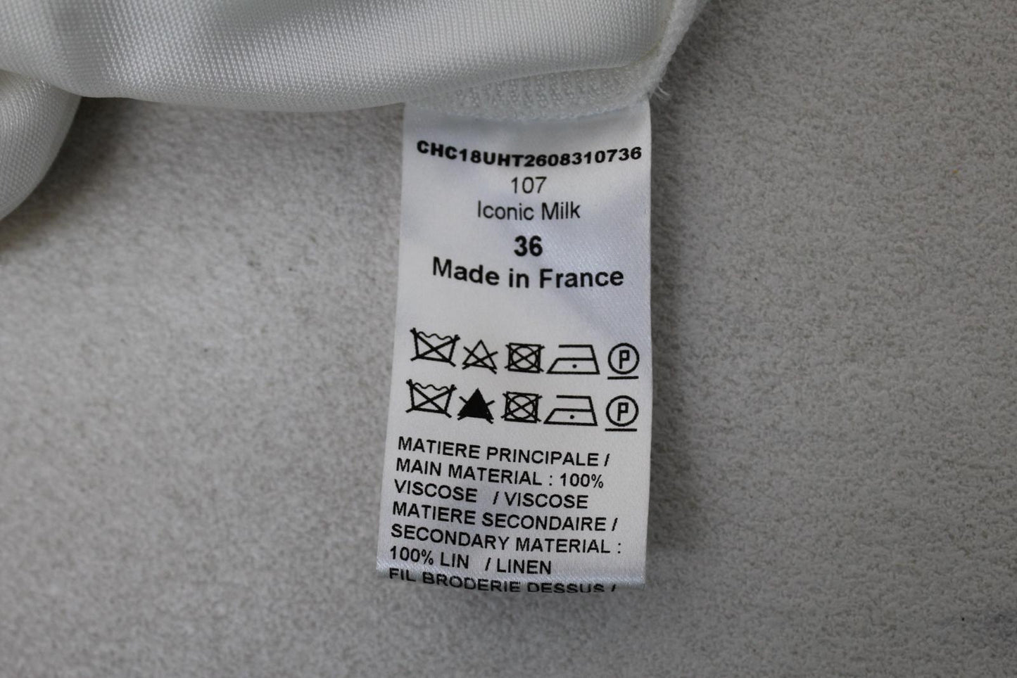 CHLOE Ladies Haut Iconic Milk White Metal Eyelet Blouse EU36 UK8 NEW RRP1200