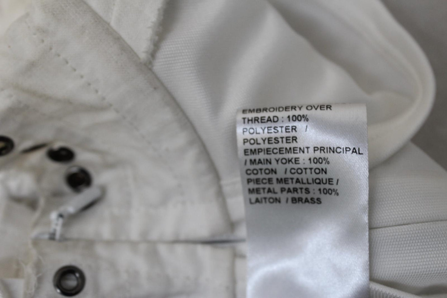 CHLOE Ladies Haut Iconic Milk White Metal Eyelet Blouse EU36 UK8 NEW RRP1200