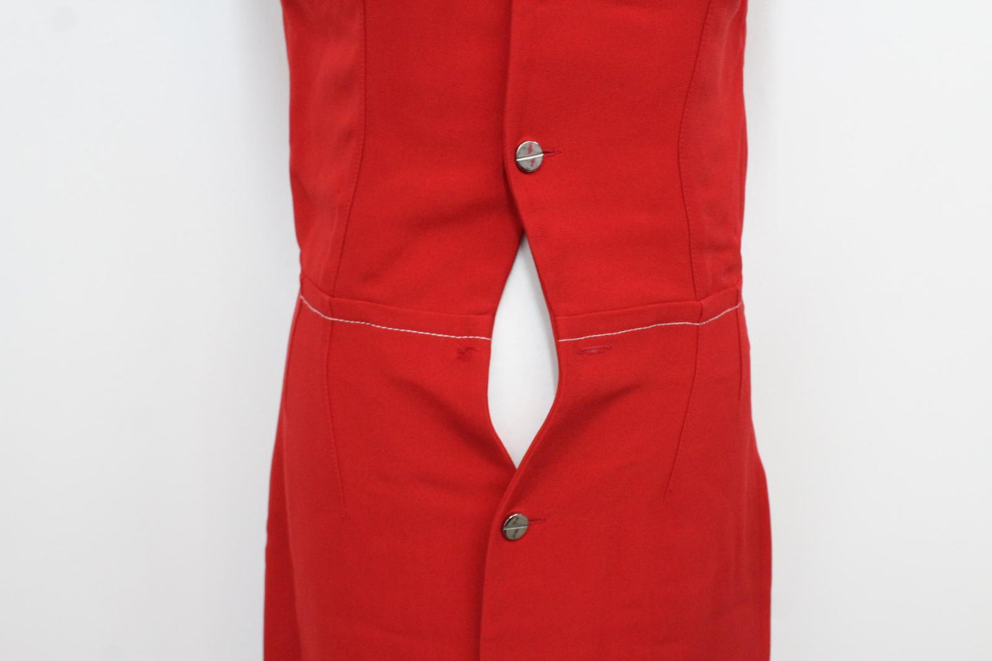 MARNI Ladies Red Sleeveless Button Through Dress Size IT42 UK10 NEW RRP1345