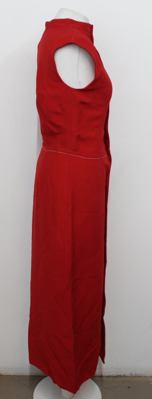 MARNI Ladies Red Sleeveless Button Through Dress Size IT42 UK10 NEW RRP1345