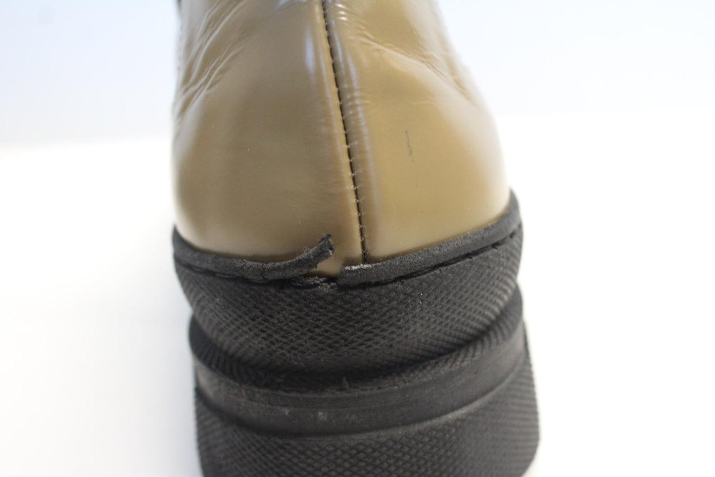 GANNI Ladies Ermine Brown Leather Slip On Platform Shoes EU39 UK6 NEW RRP245