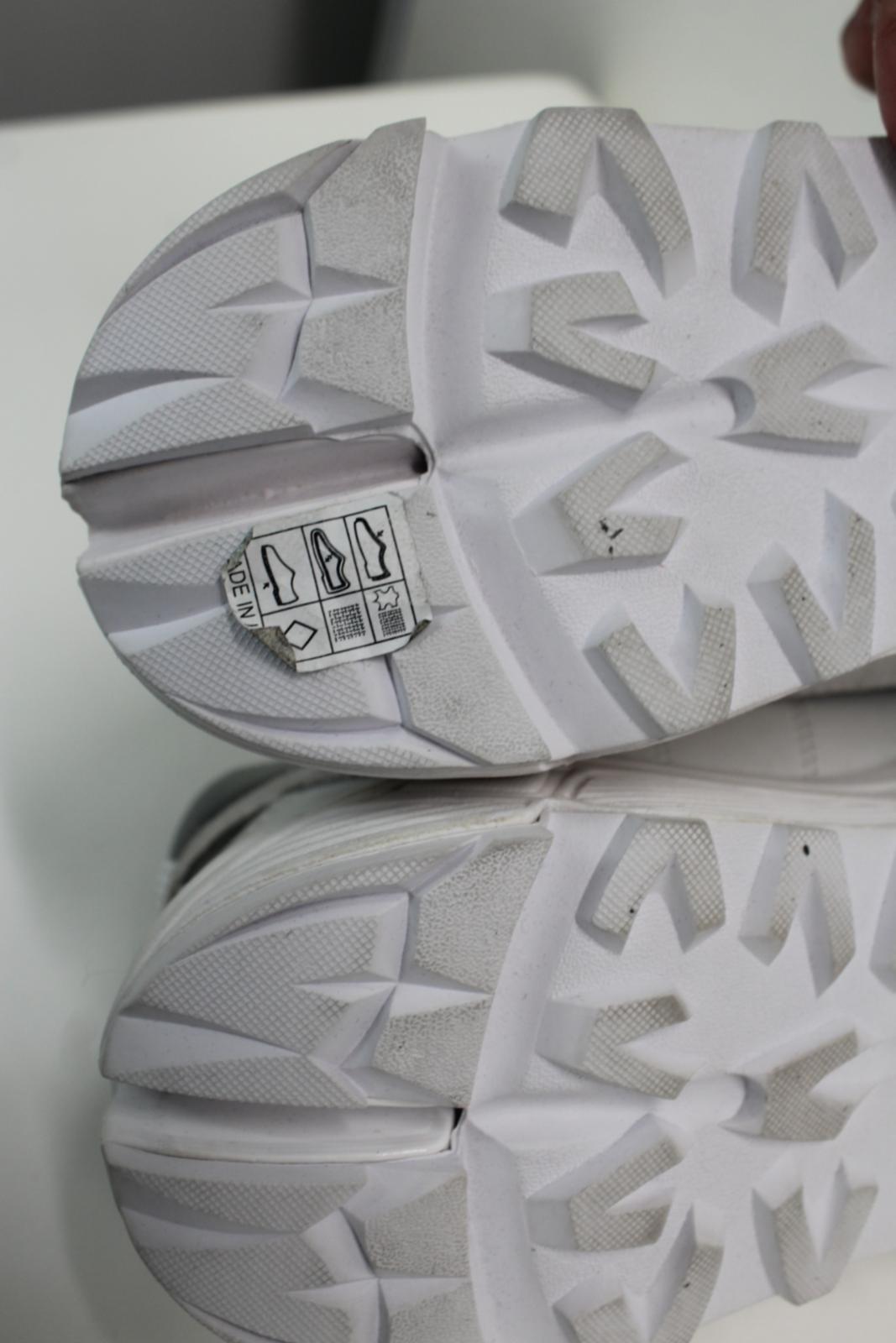GANNI Ladies Iris Grey White Suede Panelled Hiking Trainers EU40 UK7 NEW