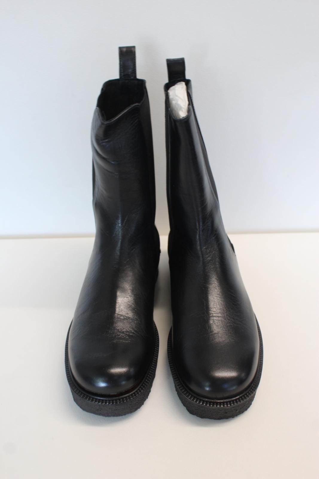 STAUD Ladies Palamino Black Leather Chelsea Boots Shoes EU36 UK3 NEW RRP375