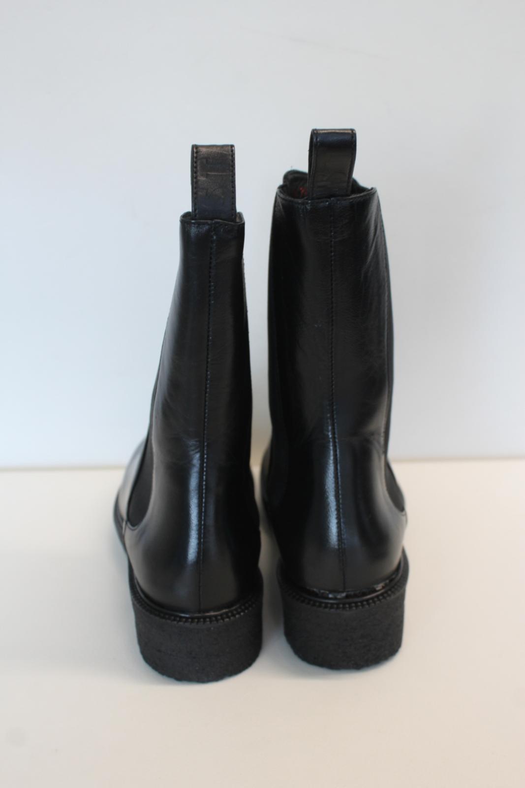 STAUD Ladies Palamino Black Leather Chelsea Boots Shoes EU36 UK3 NEW RRP375