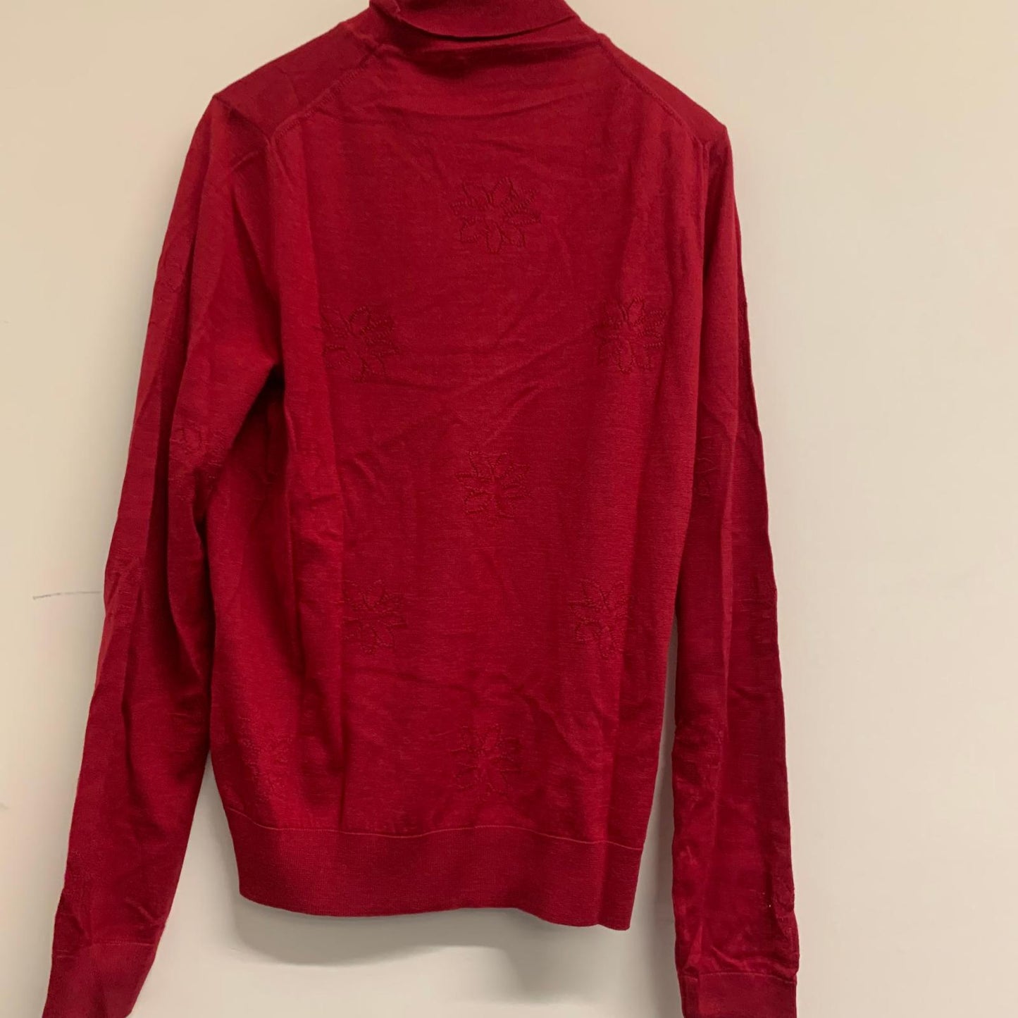 PAUL SMITH Long Sleeve Ladies Polo Roll Neck Red Pullover Jumper UKS NEW RRP230