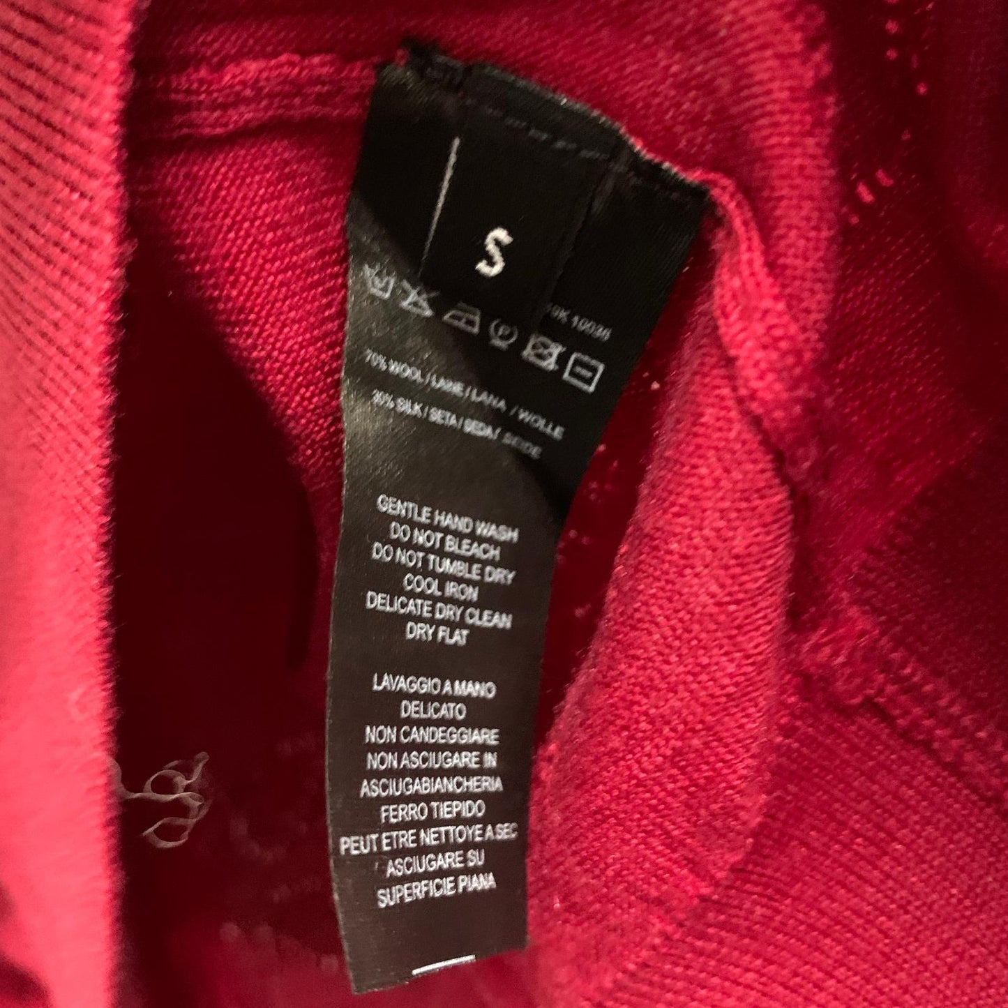 PAUL SMITH Long Sleeve Ladies Polo Roll Neck Red Pullover Jumper UKS NEW RRP230