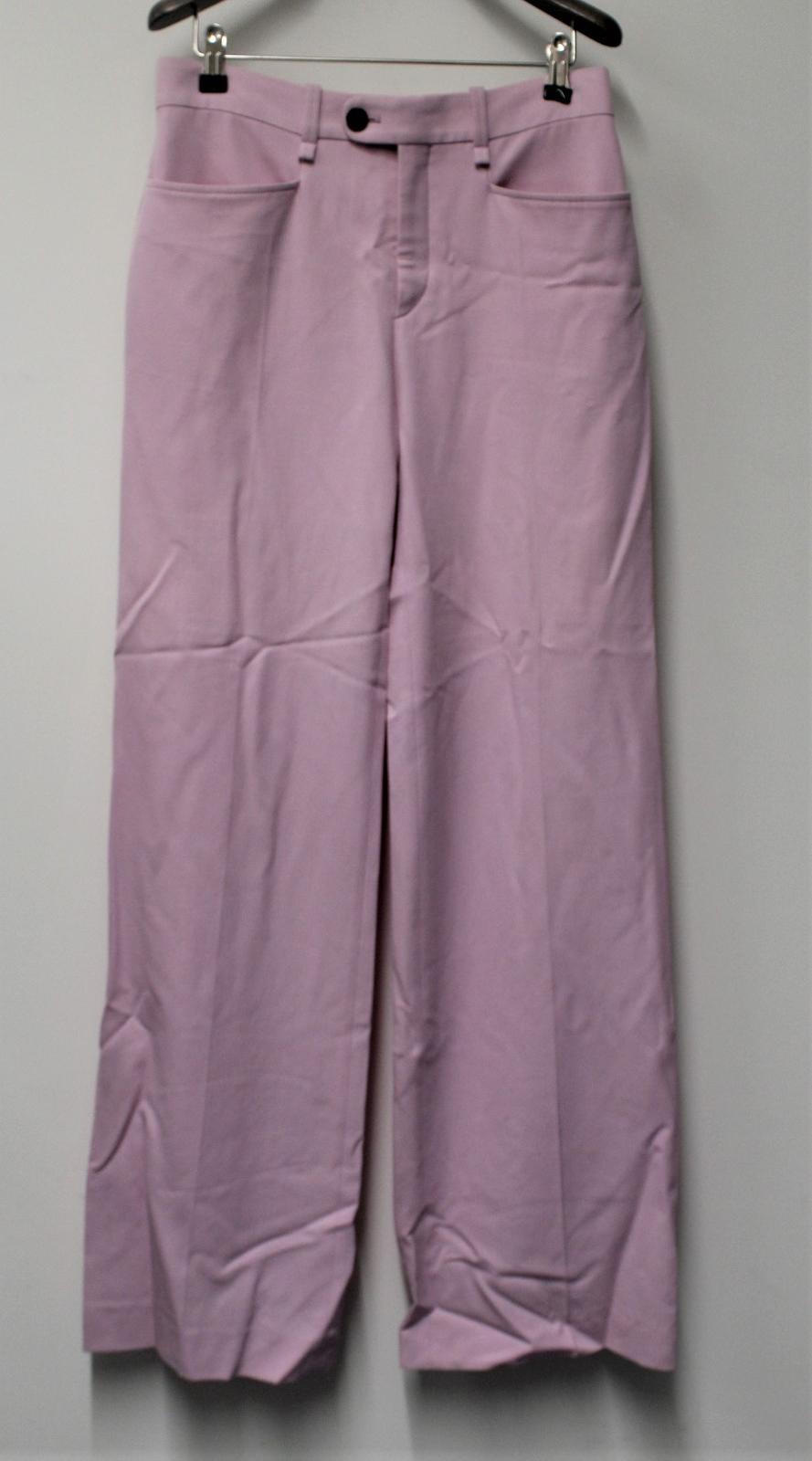 CHLOE Ladies Sweet Lilac Pink Cotton Wide Leg Trousers FR36 UK8 NEW