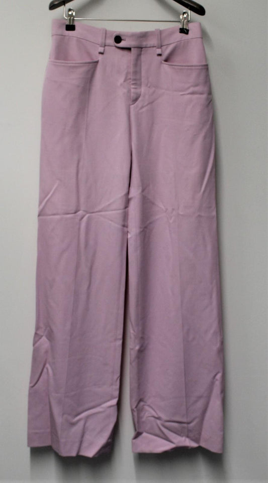 CHLOE Ladies Sweet Lilac Pink Cotton Wide Leg Trousers FR36 UK8 NEW