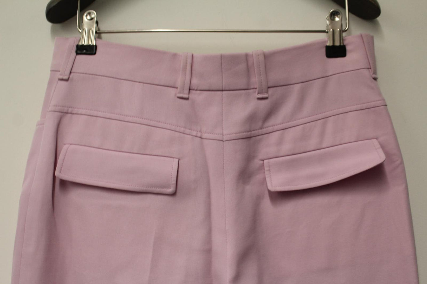 CHLOE Ladies Sweet Lilac Pink Cotton Wide Leg Trousers FR36 UK8 NEW