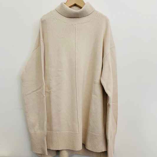 JOSEPH Jumper Pullover Beige Long Sleeve High Neck Ladies UKS NEW RRP350