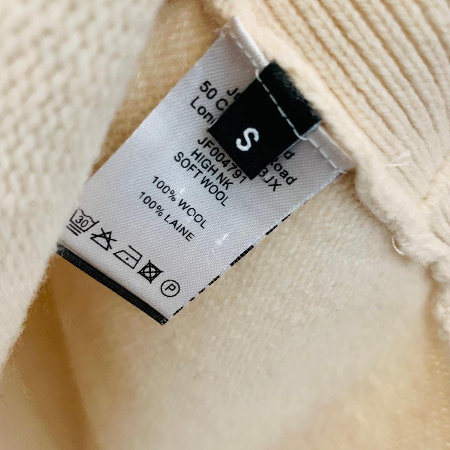 JOSEPH Jumper Pullover Beige Long Sleeve High Neck Ladies UKS NEW RRP350