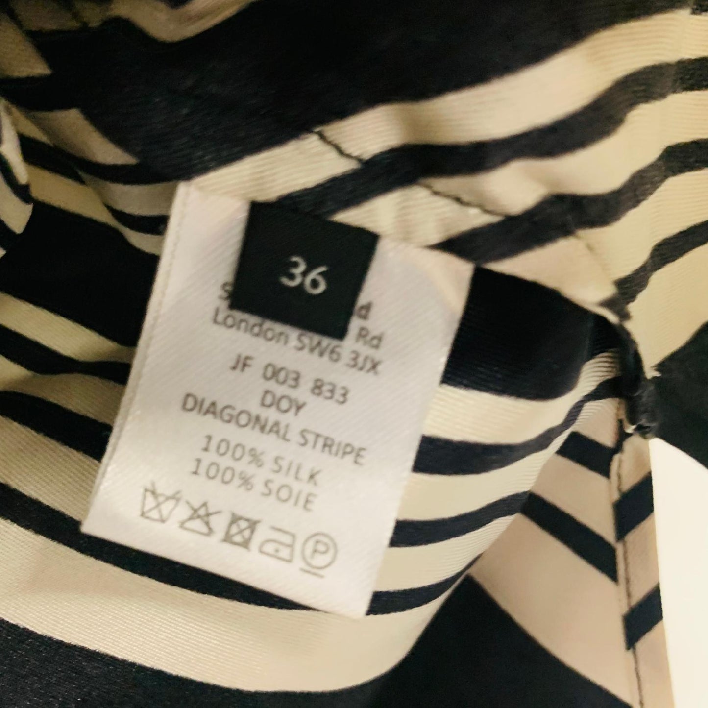 JOSEPH Black Silk Ladies Long Sleeve Collared Basic Button-Up UK8 NEW RRP190