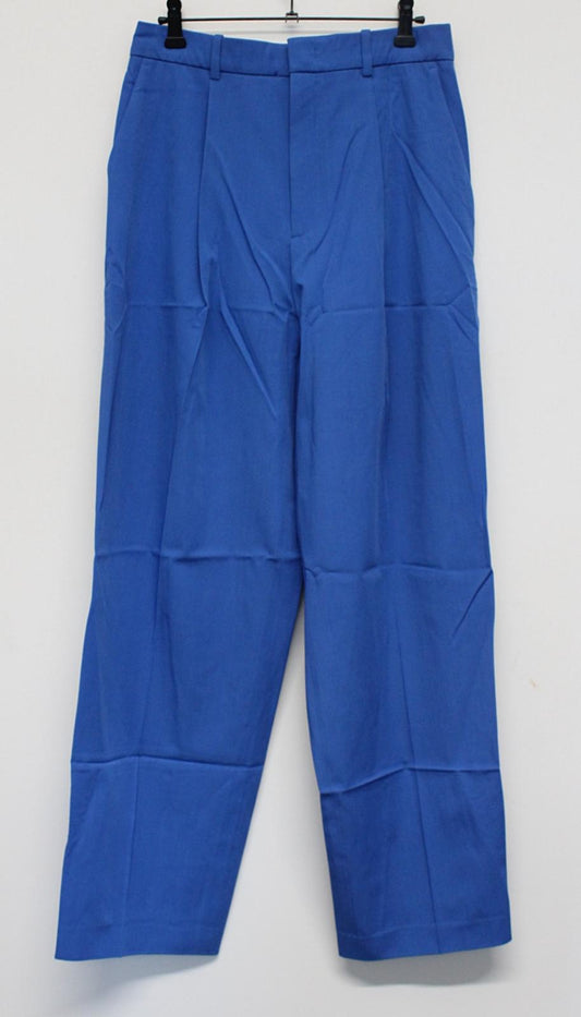 JOSEPH Ladies Riska Blue Zip Fly Wool Gabardine Trousers EU36 UK8 W30 L32 NEW