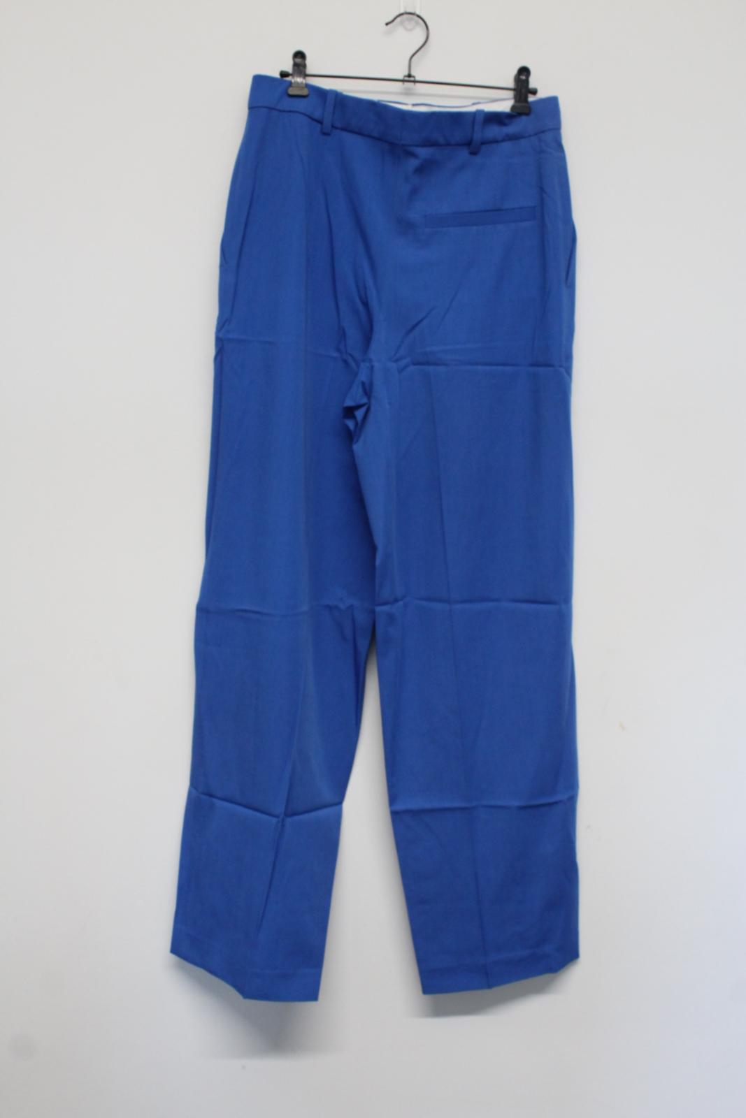 JOSEPH Ladies Riska Blue Zip Fly Wool Gabardine Trousers EU36 UK8 W30 L32 NEW
