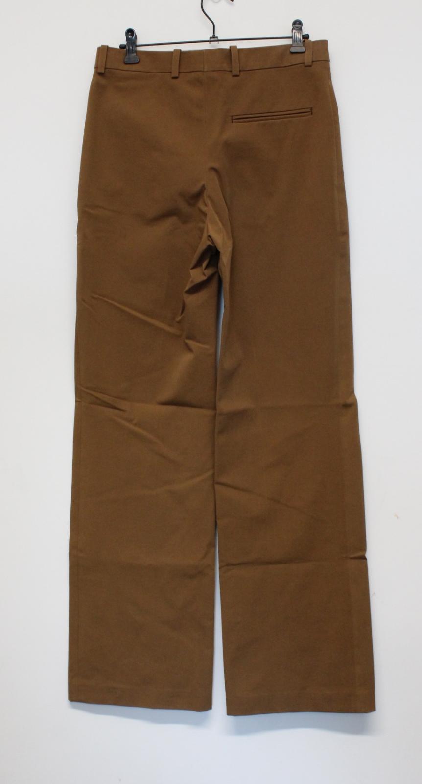 JOSEPH Ladies Brown Ferguson Drill Stretch Trousers EU36 UK8 W30 L33 NEW