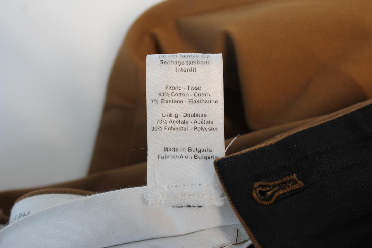 JOSEPH Ladies Brown Ferguson Drill Stretch Trousers EU36 UK8 W30 L33 NEW