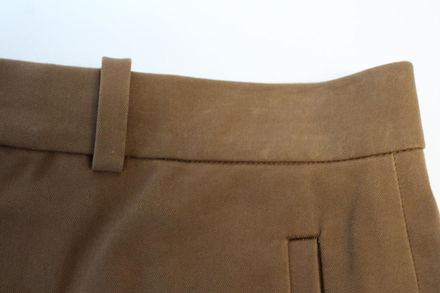 JOSEPH Ladies Brown Ferguson Drill Stretch Trousers EU36 UK8 W30 L33 NEW