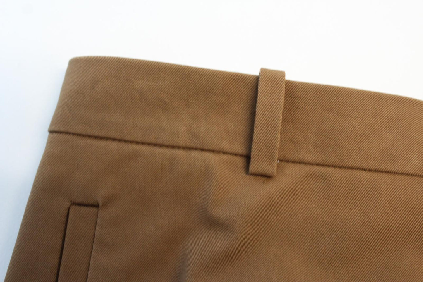 JOSEPH Ladies Brown Ferguson Drill Stretch Trousers EU36 UK8 W30 L33 NEW
