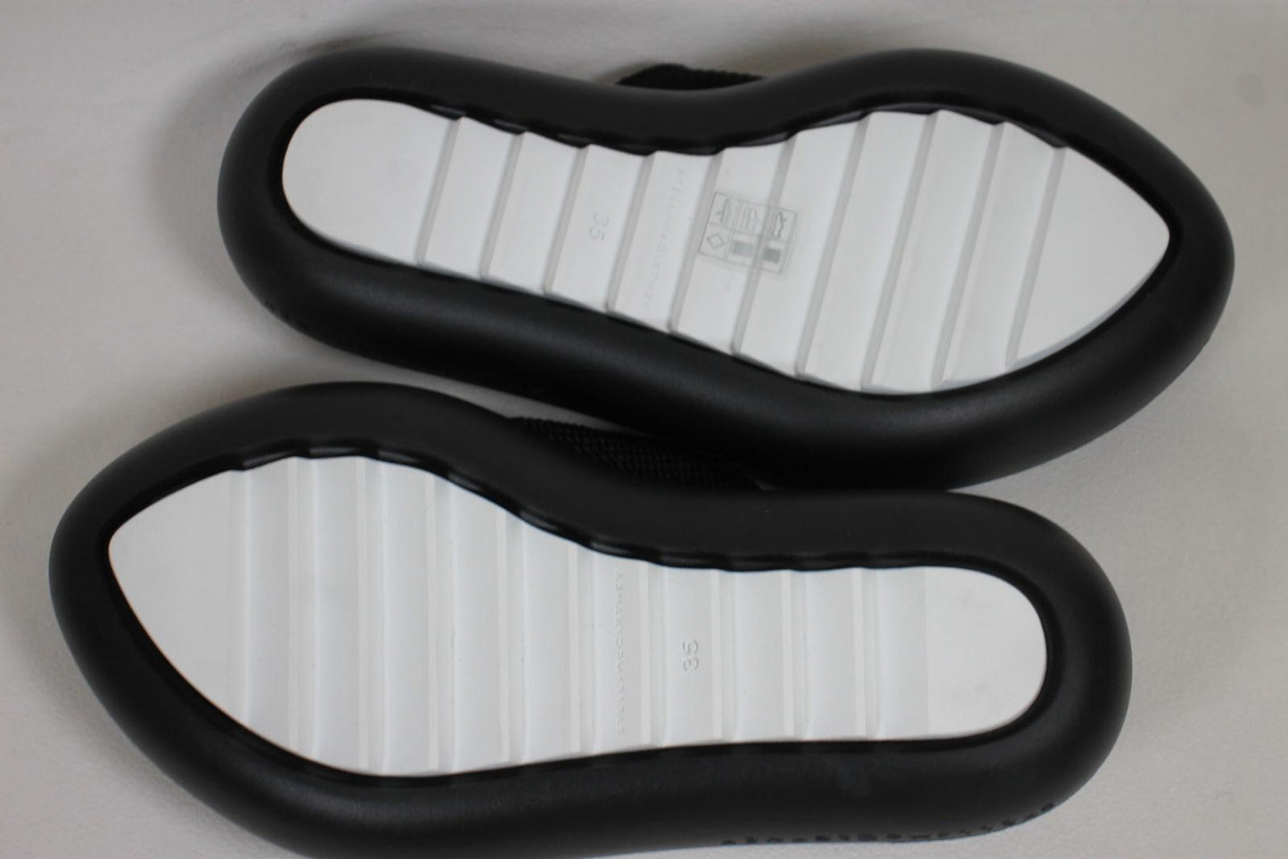 STELLA MCCARTNEY Ladies Black Faux FurAir Slide Flip Flops EU36 UK3 NEW RRP285