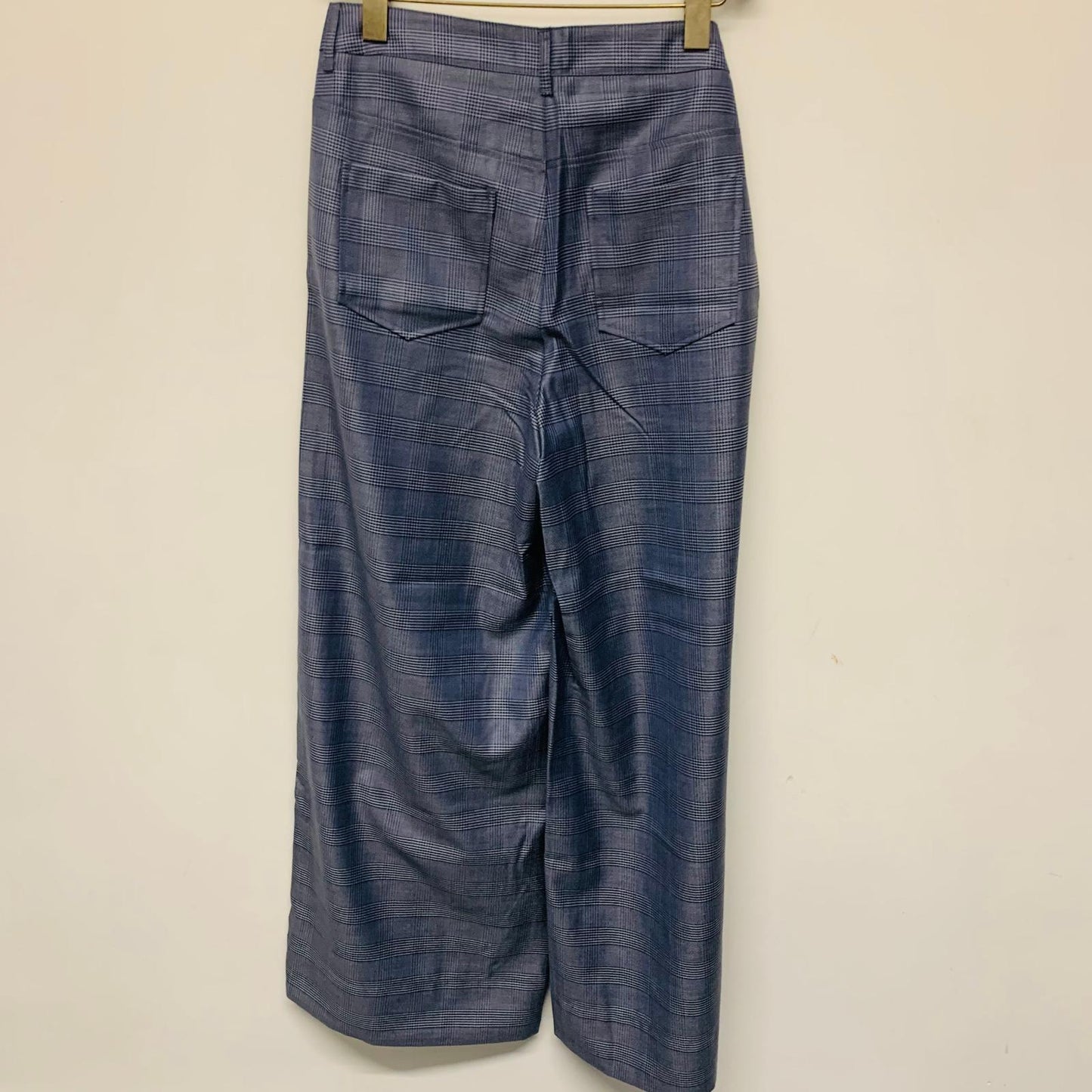 GANNI Ladies Blue Trousers Crystal Sidelines Dress Pants UK 10 NEW RRP435