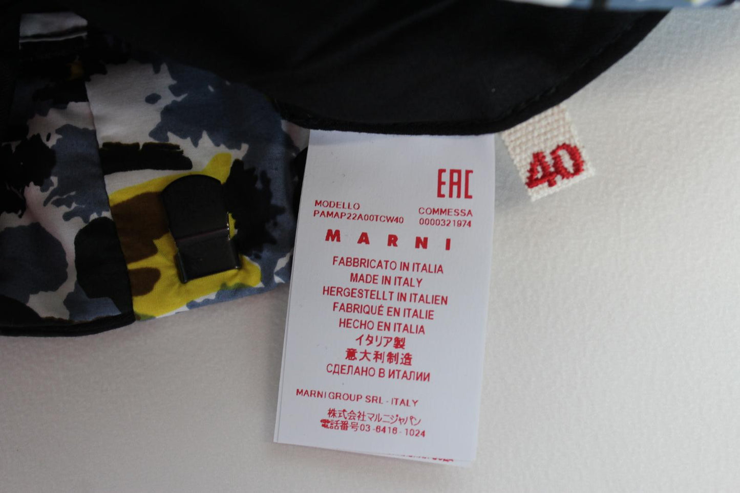 MARNI Ladies Commessa Multi-Coloured Printed Button Cotton Trousers IT40 UK8 NEW