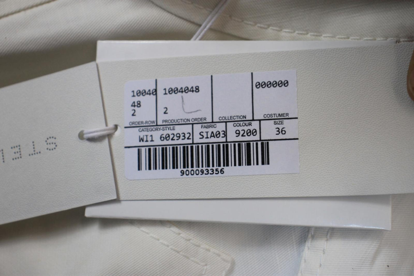 STELLA MCCARTNEY Ladies White Cotton Zip-Pocket Jumpsuit EU36 UK8 NEW