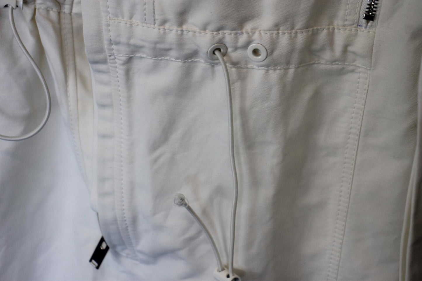 STELLA MCCARTNEY Ladies White Cotton Zip-Pocket Jumpsuit EU36 UK8 NEW