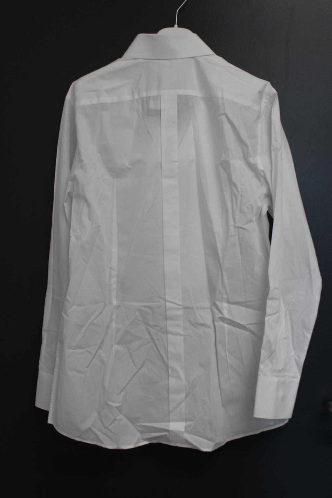 DOLCE & GABBANA Ladies White Embellished Tuxedo Cotton Shirt IT40 UK8 NEW