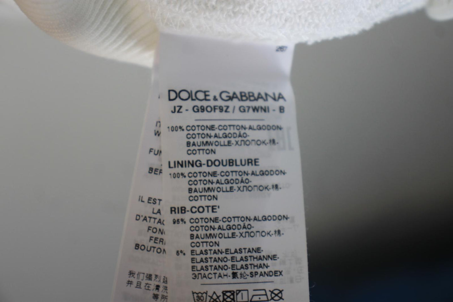 DOLCE & GABBANA Ladies White Cotton Hoodie EU44 UK16 NEW
