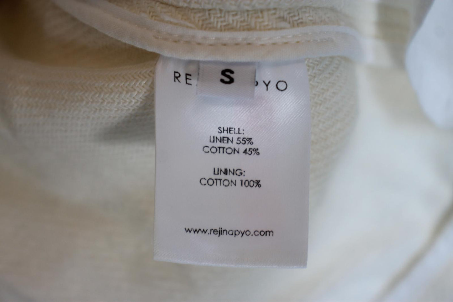 REJINA PYO Ladies Cream Linen/Cotton Twill Jodie Jacket Size S NEW