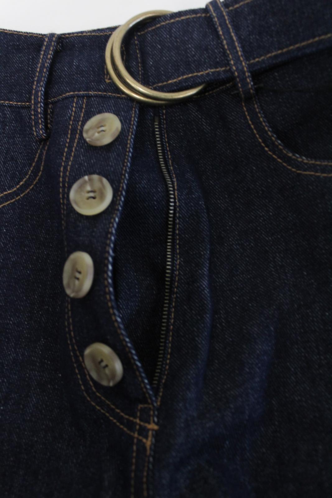 REJINA PYO Ladies Dark Blue Cotton Denim High-Rise Emily Jeans EU34 UK6 NEW