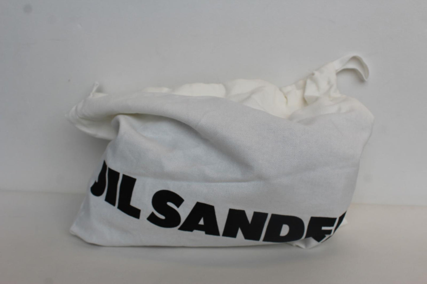 JIL SANDER Ladies Blue Leather Pleated Clasp Goji Clutch Bag 27 x 15 x 7cm NEW