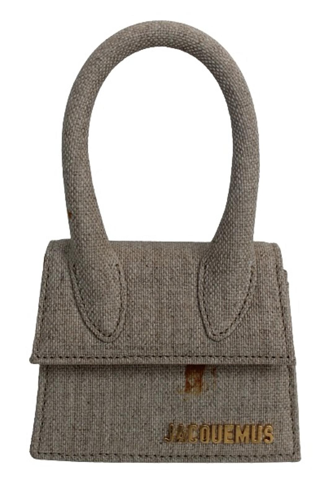 JACQUEMUS Ladies Le Chiquito Beige Canvas Mini Tote Bag 12 x 10 x 6cm NEW