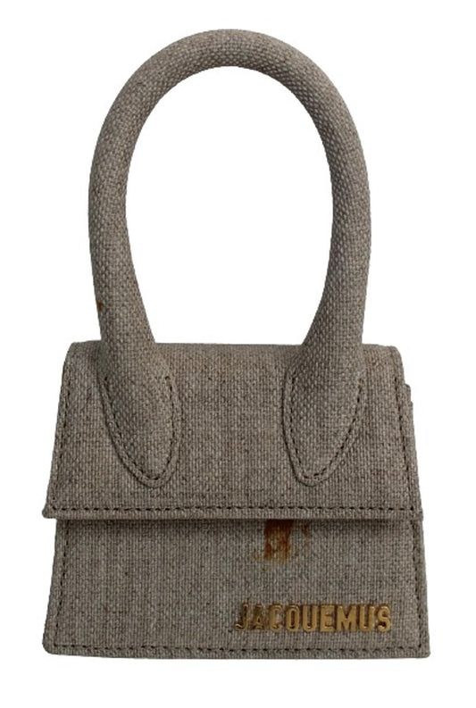 JACQUEMUS Ladies Le Chiquito Beige Canvas Mini Tote Bag 12 x 10 x 6cm NEW