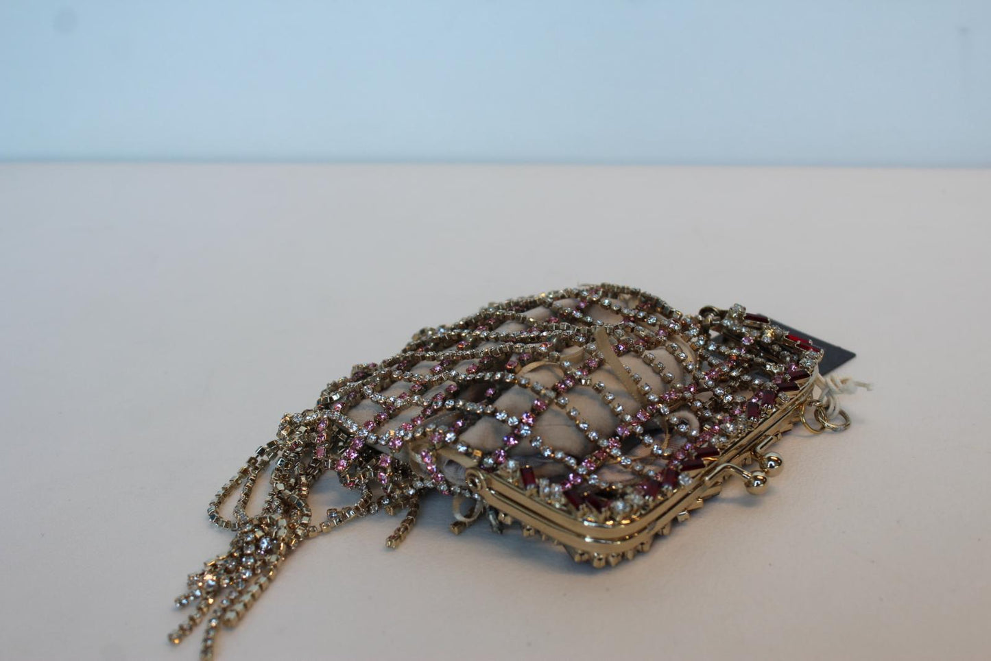 ROSANTICA Ladies Apollinaire Gold Tone Multi Crystal Bracelet Bag OS NEW