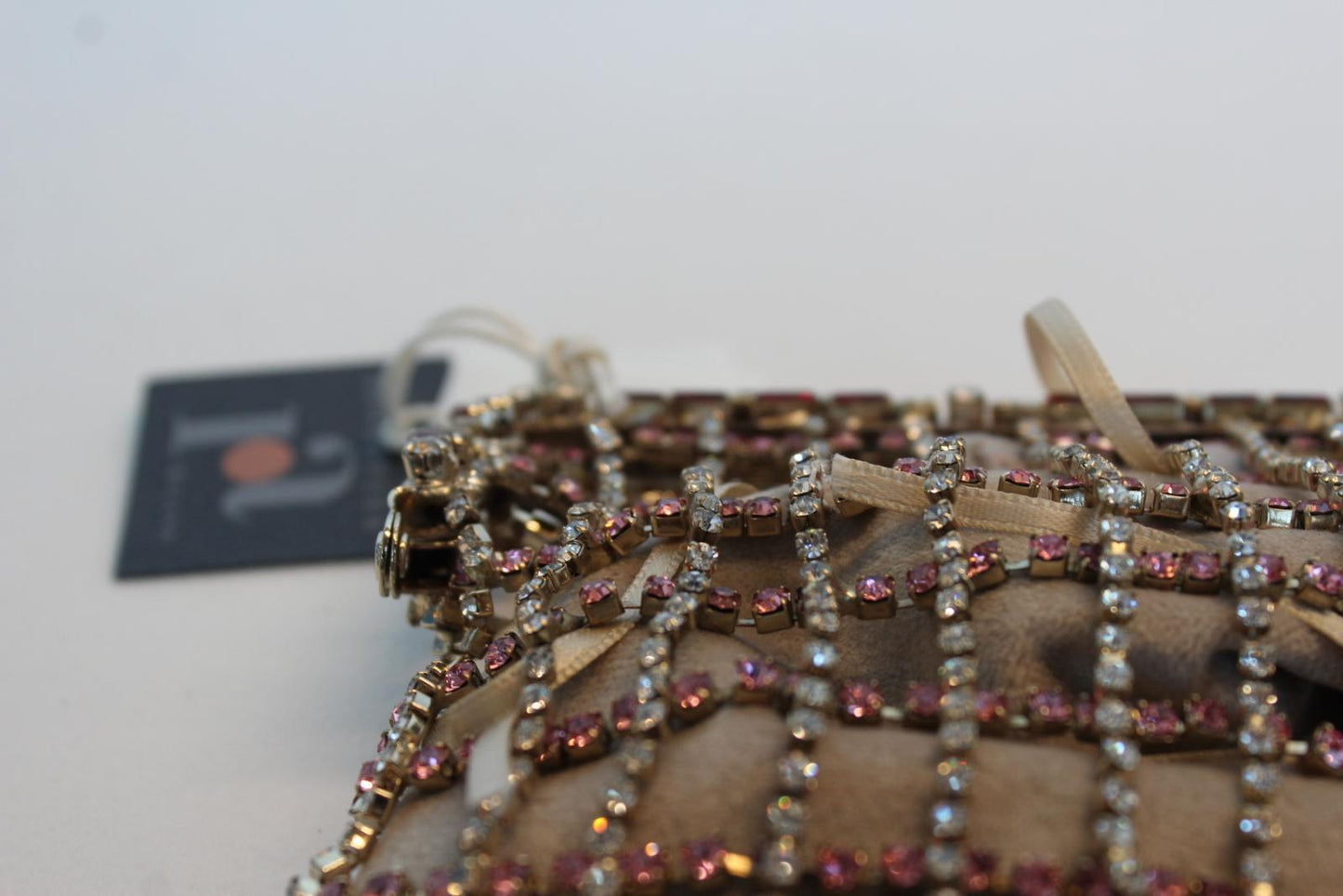 ROSANTICA Ladies Apollinaire Gold Tone Multi Crystal Bracelet Bag OS NEW
