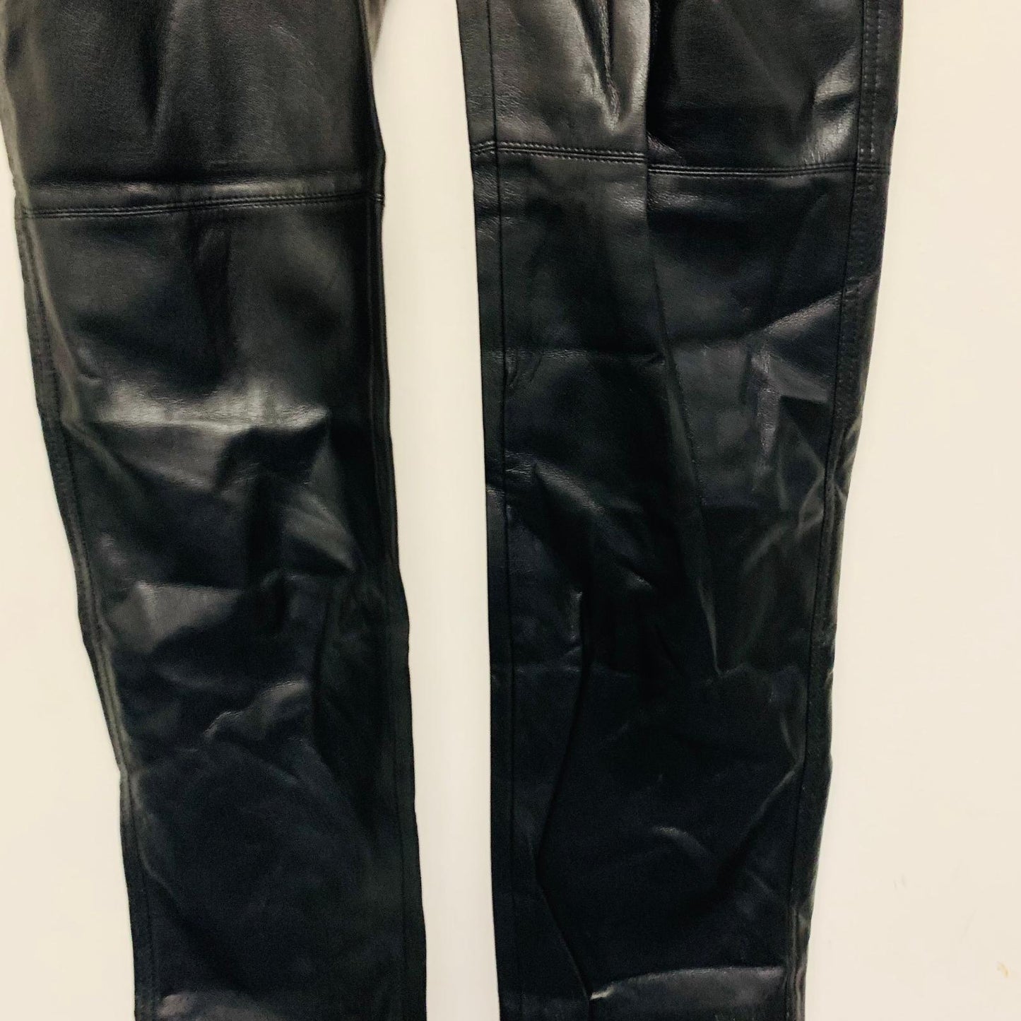 NANUSHKA Black Ladies Vegan Leather Five Pocket Pant Jeans UK XS NEW