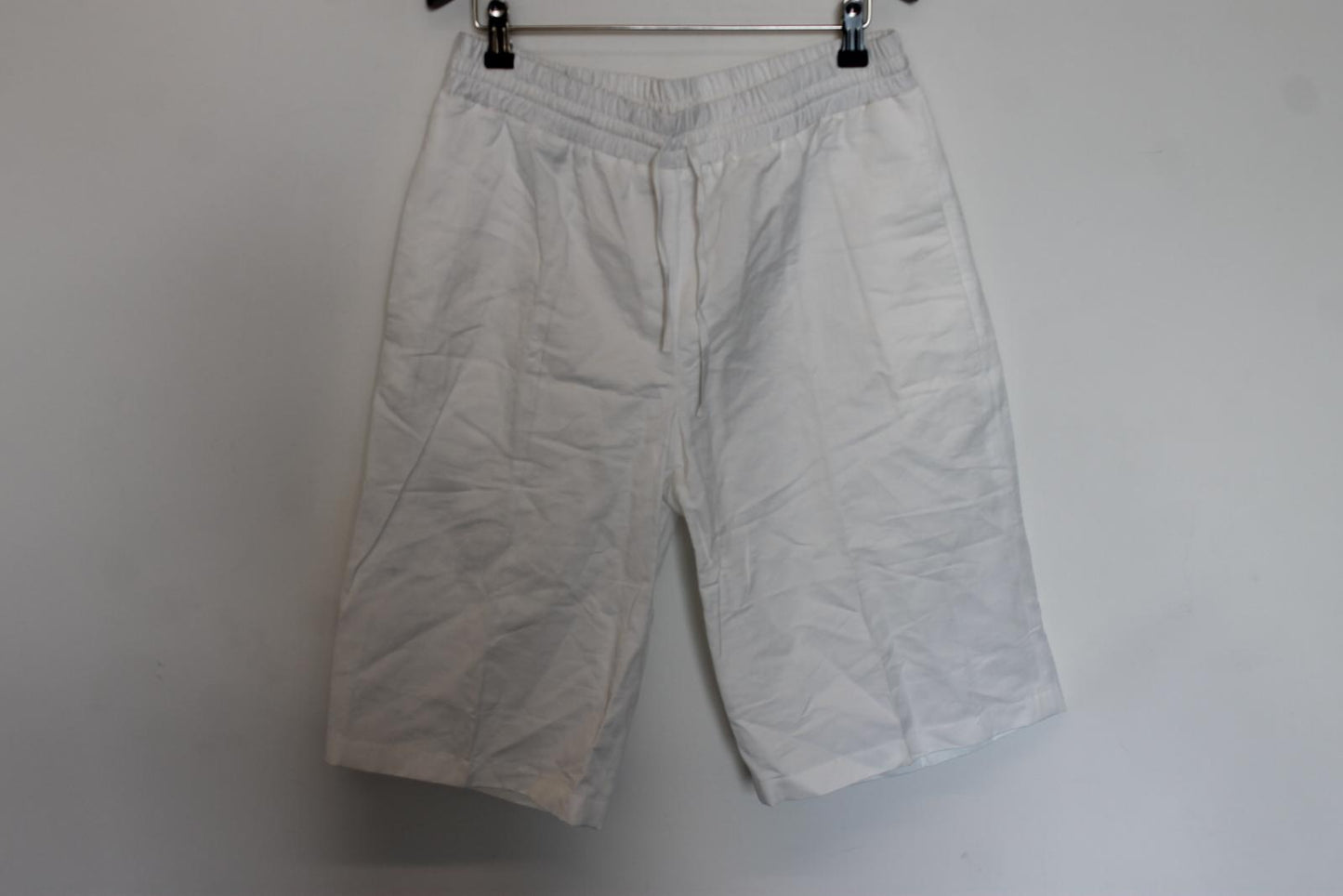 JIL SANDER Ladies White Linen Bermuda Shorts EU38 UK10 BNWT