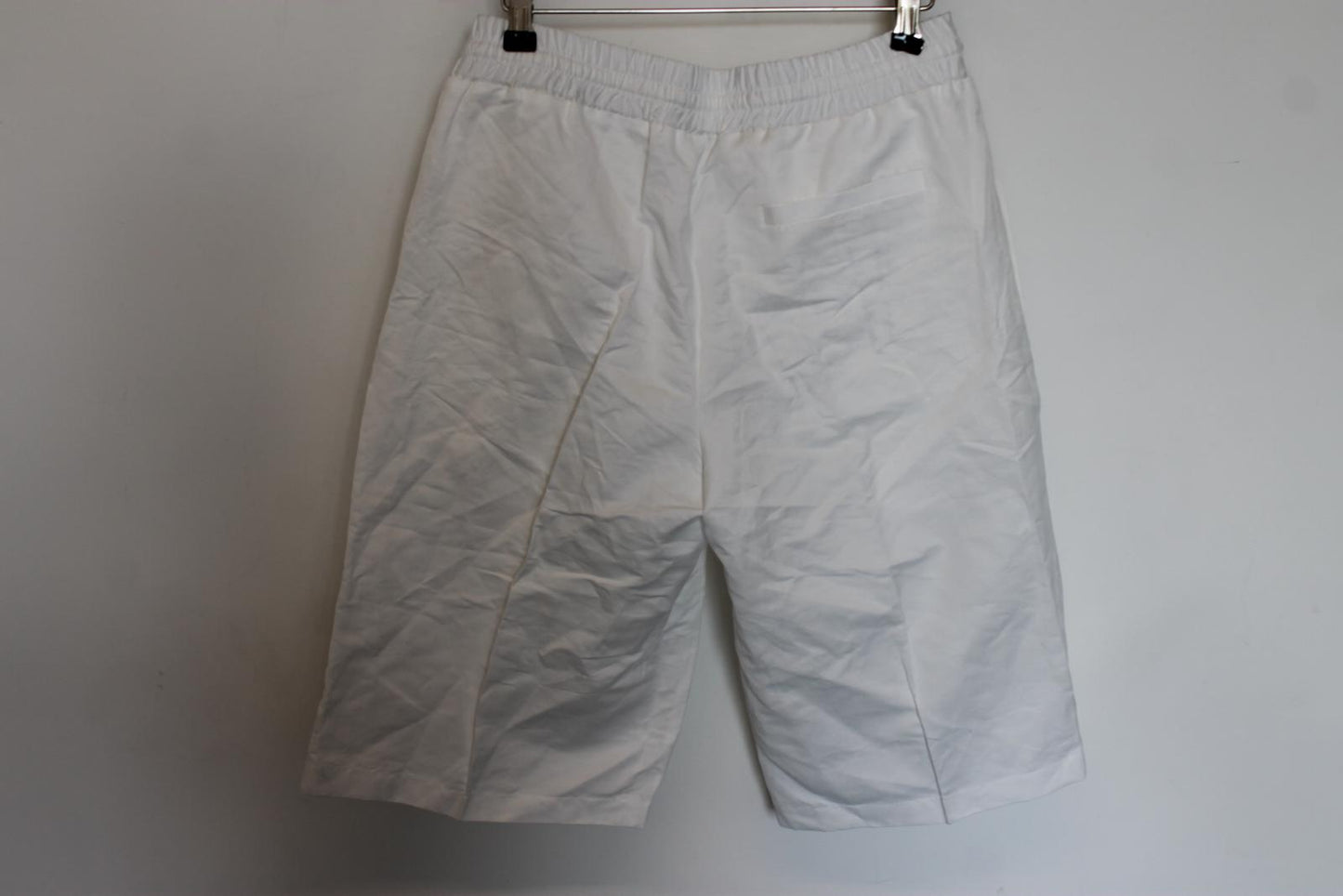 JIL SANDER Ladies White Linen Bermuda Shorts EU38 UK10 BNWT