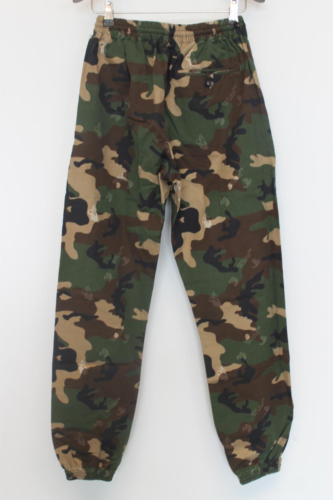 OFF-WHITE Men's Multicoloured Cotton Camo Casual Pant Trousers XXS BNWT