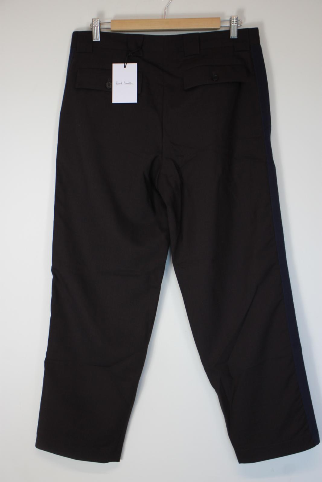 PAUL SMITH Men's Bourdaux w Navy Stripe Wide-Leg Trousers Size 32" BNWT