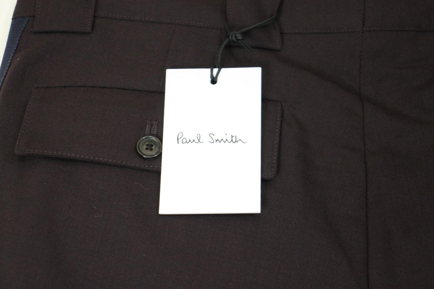PAUL SMITH Men's Bourdaux w Navy Stripe Wide-Leg Trousers Size 32" BNWT
