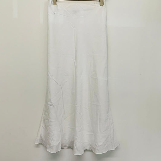 STAUD White Ladies Lined Long Summer A-Line Skirt Size UK XS NEW