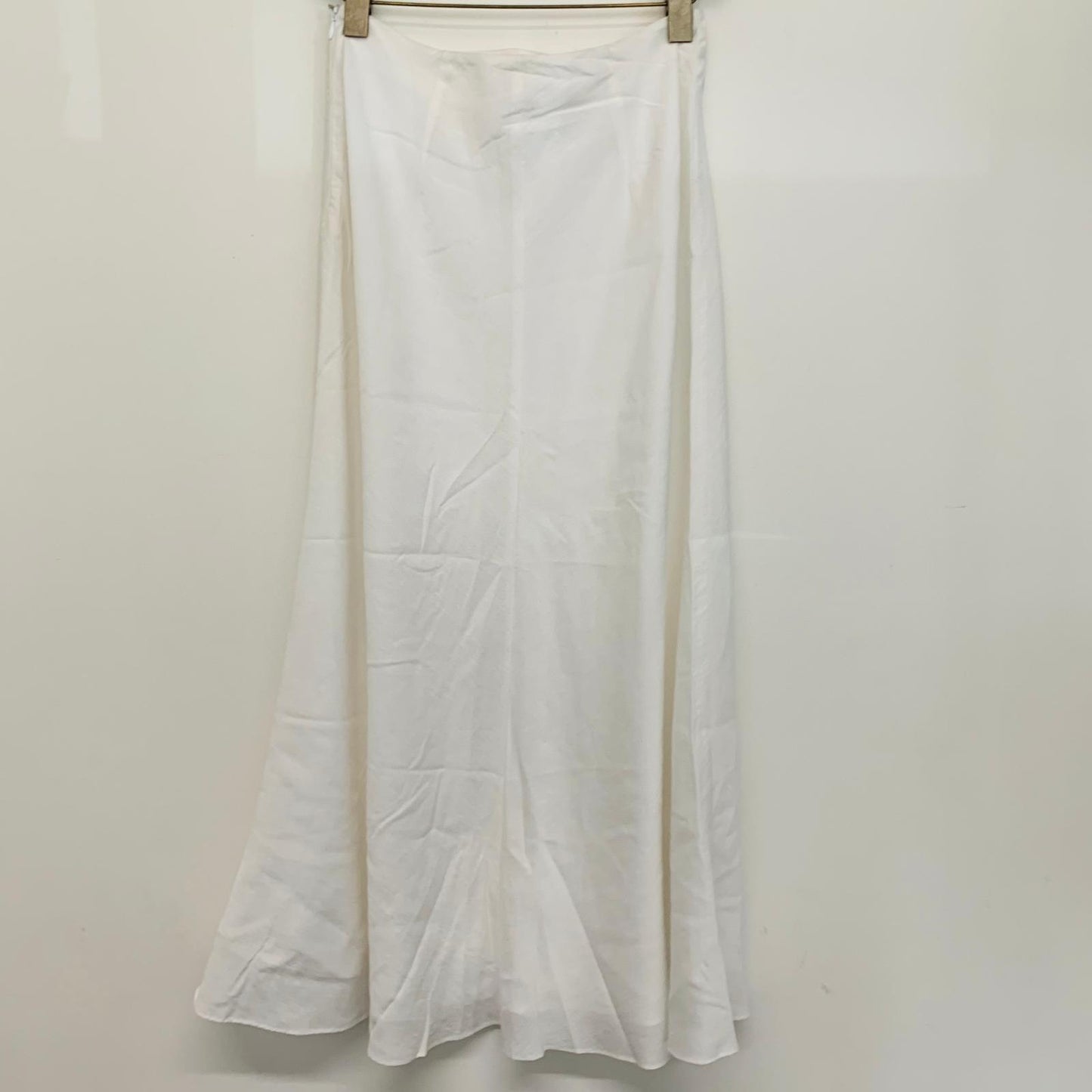 STAUD White Ladies Lined Long Summer A-Line Skirt Size UK XS NEW