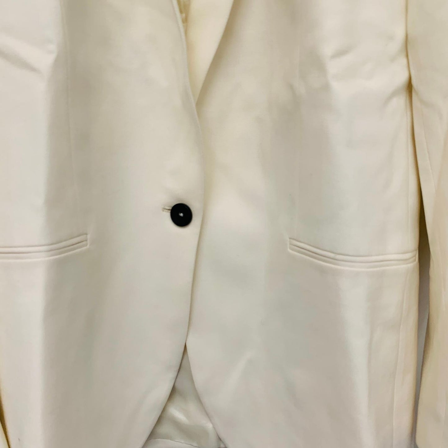 PAUL SMITH White Men's Long Sleeve Single Button Cream Blazer Jacket S/ 40 NEW